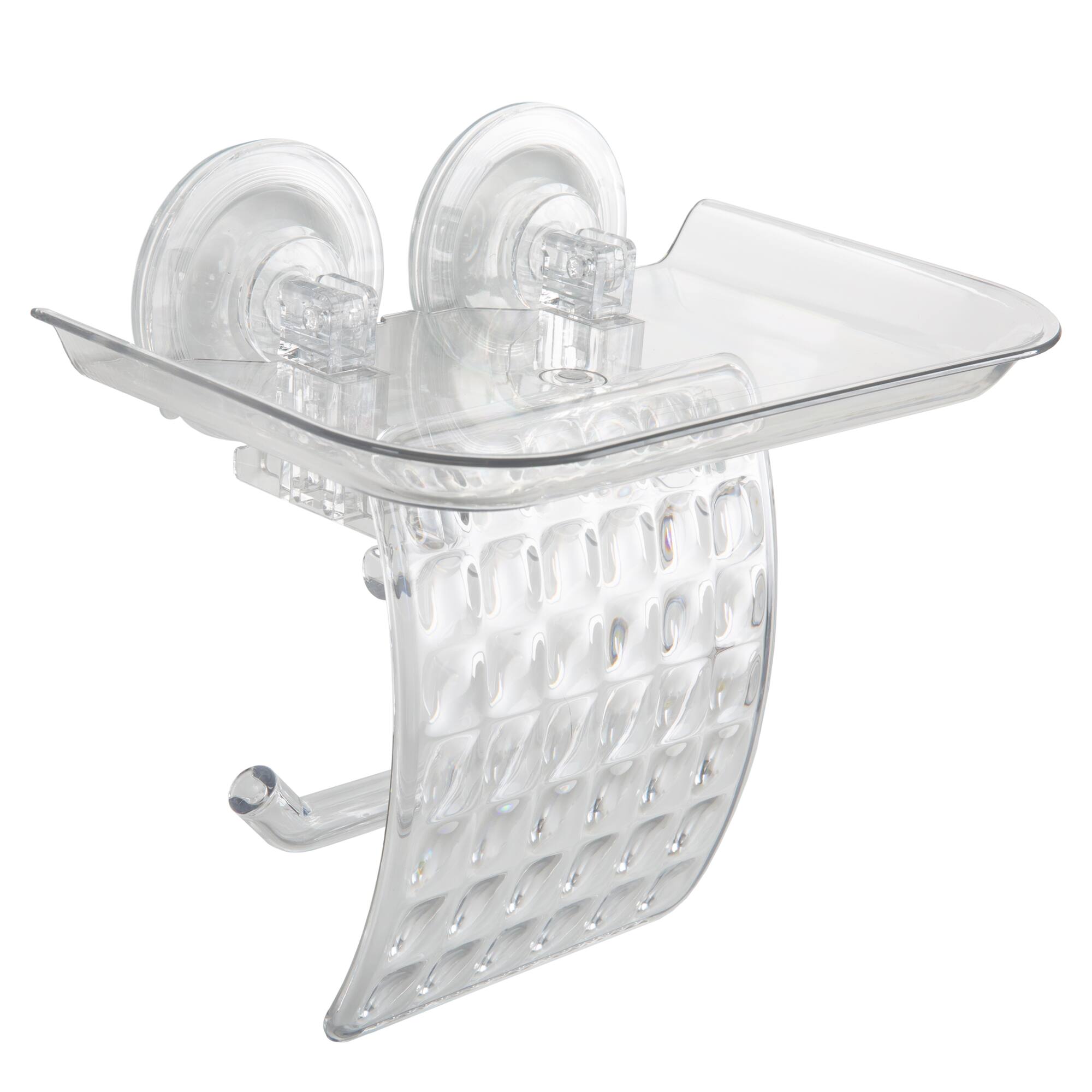 Bath Bliss Toilet Paper Dispenser with Cell Phone Holder Shelf
